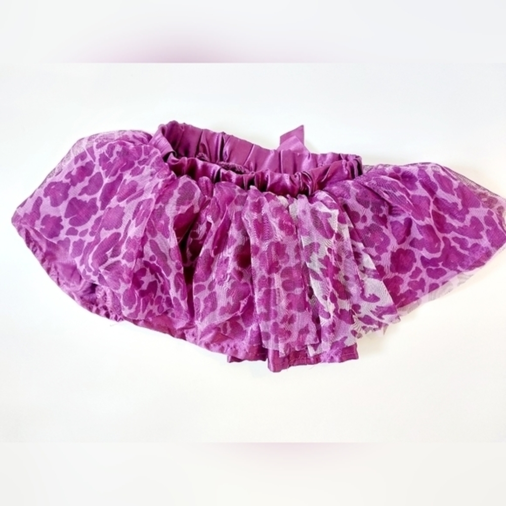 Purple Cheetah Print Tutu Skirt 18 Months - Picture 3 of 3